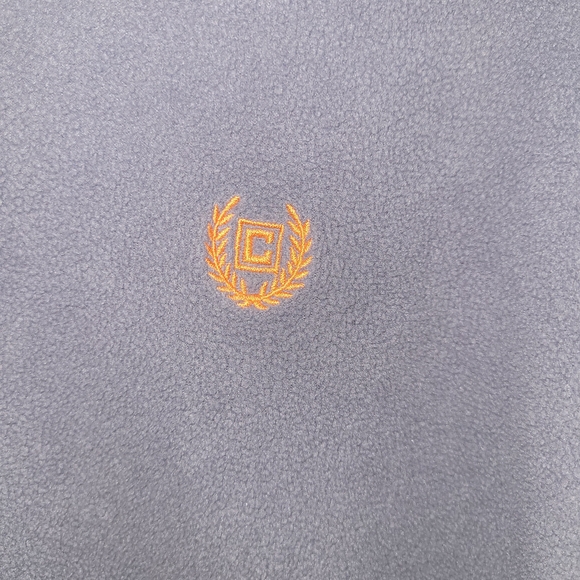 Chaps Sport Men’s XL Quarter Zip Fleece Pullover Grey Orange Gorpcore Dadcore - Picture 3 of 6